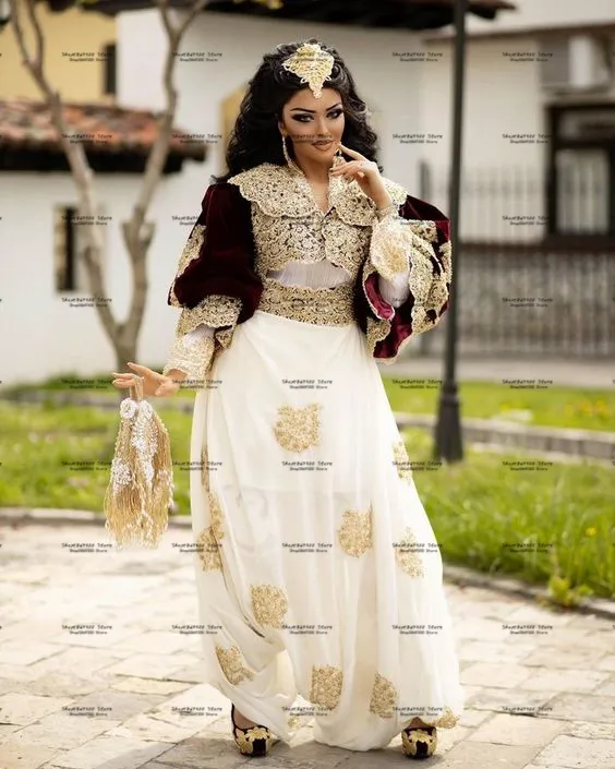 Traditional Albanian Prom Dress Burgundy Velvet Evening Gown with Gold Lace and Pearls Long Sleeve Jacket from Dhgate Evening Dresses - price 261.44 Traditional Albanian Prom Dress Burgundy Velvet Evening Gown with Gold Lace and Pearls Long Sleeve Jacket from Dhgate Evening Dresses - price 261.44