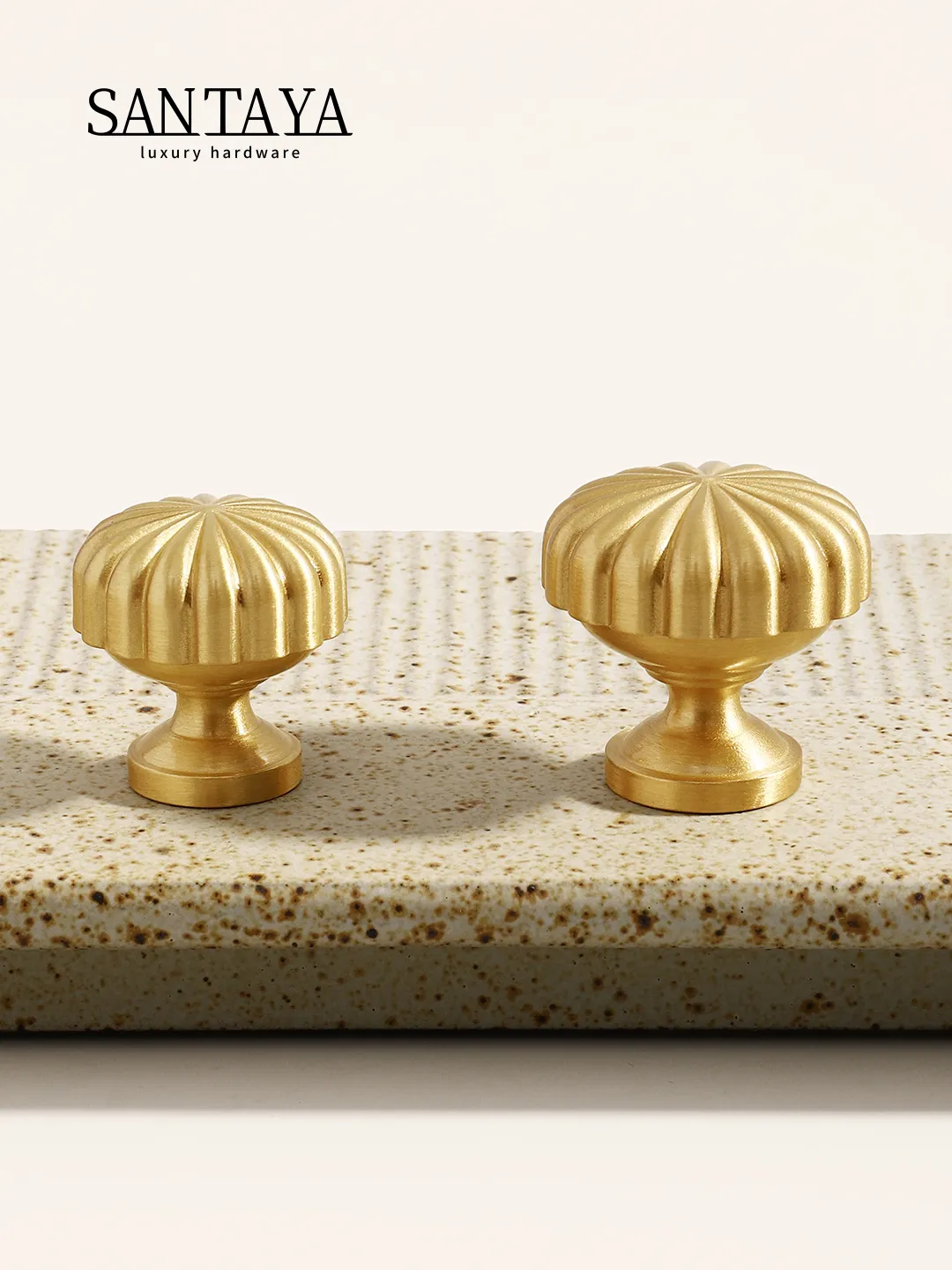 dresser drawer pulls gold Minimalist Brass Drawer pulls, Golden Dresser Knobs Handles – QubicHomeware main image 1
