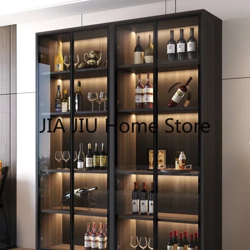 Modern Glass Wine Cabinet: Luxury Liquor Display Wine Glass Shop  Now! Best