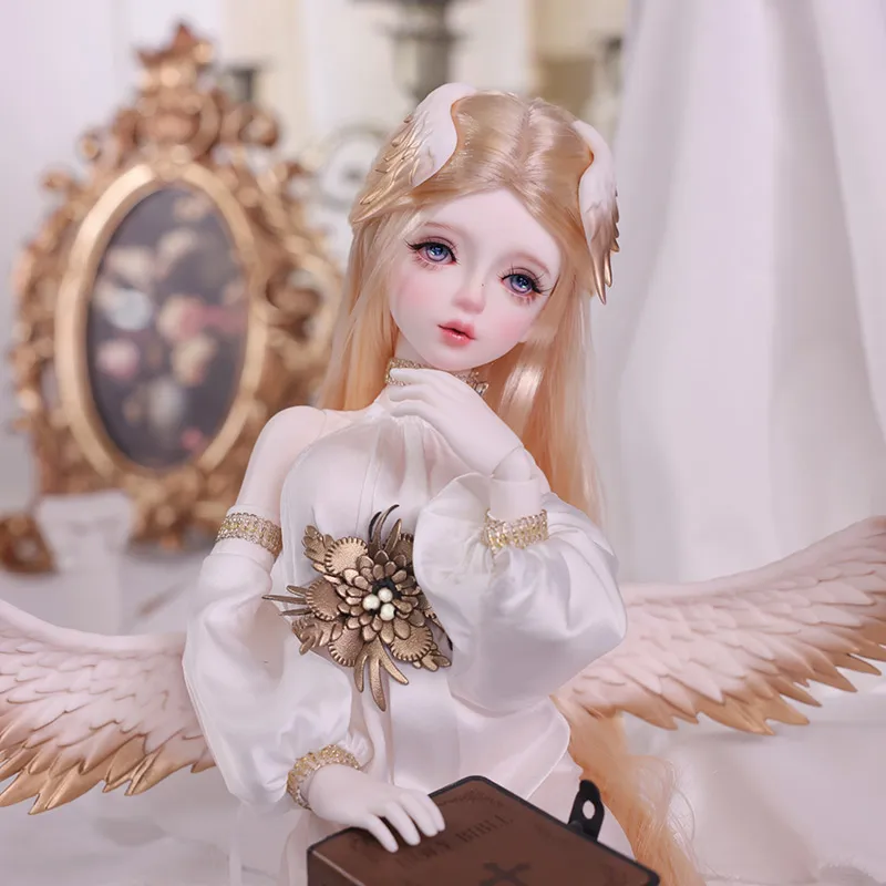 bjd ドール本体＋フルセット1/6サイズ 26cm URIEL 1/4 Scale Uriel BJD Doll Resin Fantasy Angel Magic Wing Clan Saint