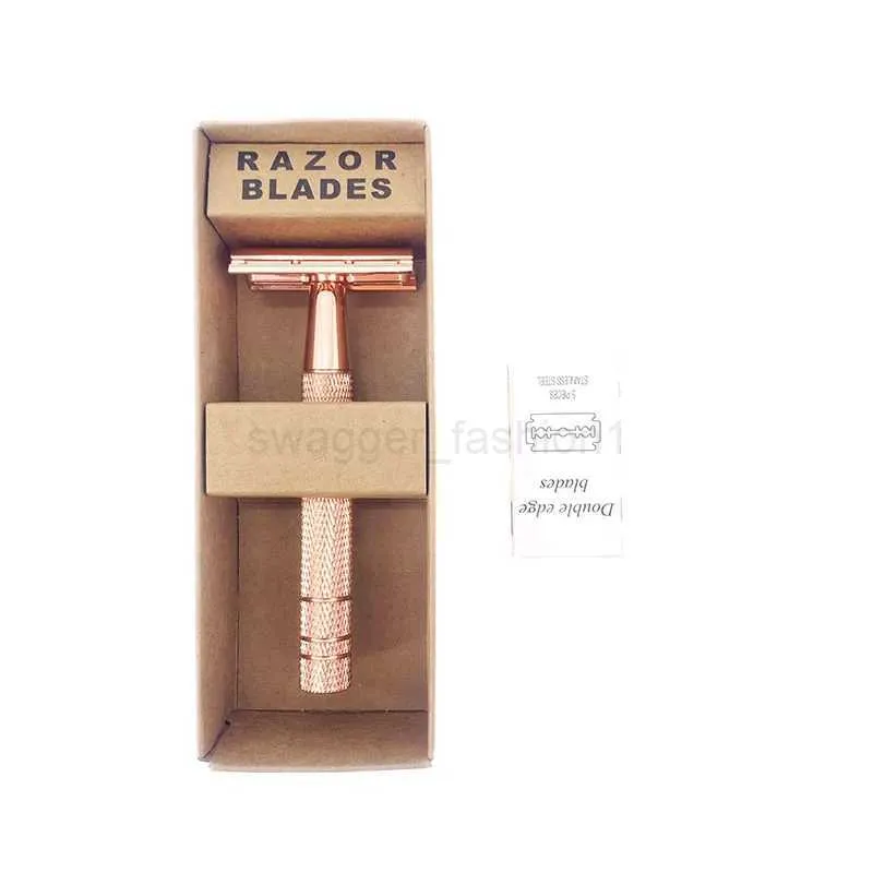 Premium Rose Gold Double Edge Safety Razor for Smooth Shaving - Shop ...
