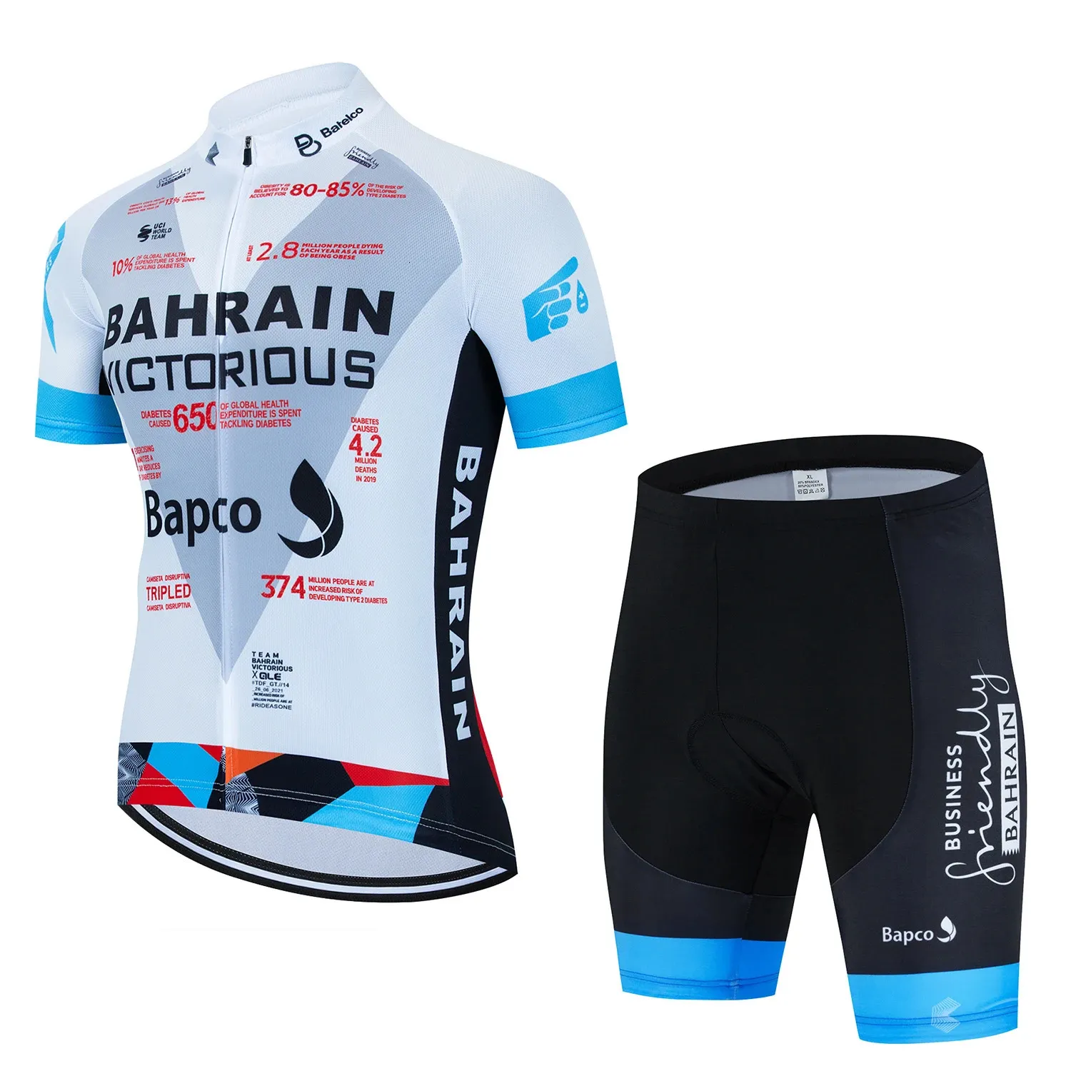 Bicycle Bibs For Men Men's Pro Cycling Jersey Set Quick-Dry Shirt