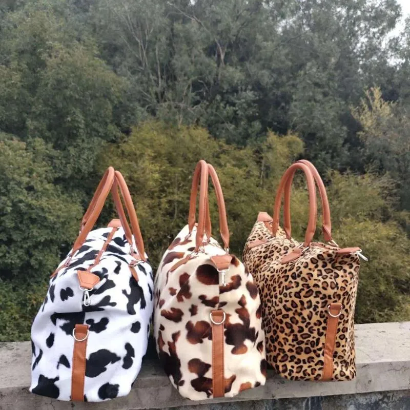 Animal print duffle bag shop