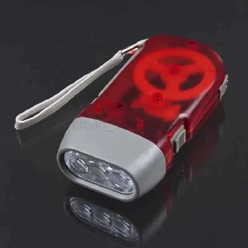 3 LED torcia ricaricabile a pressione manuale regalo per bambini lampada a carica manuale torcia a dinamo