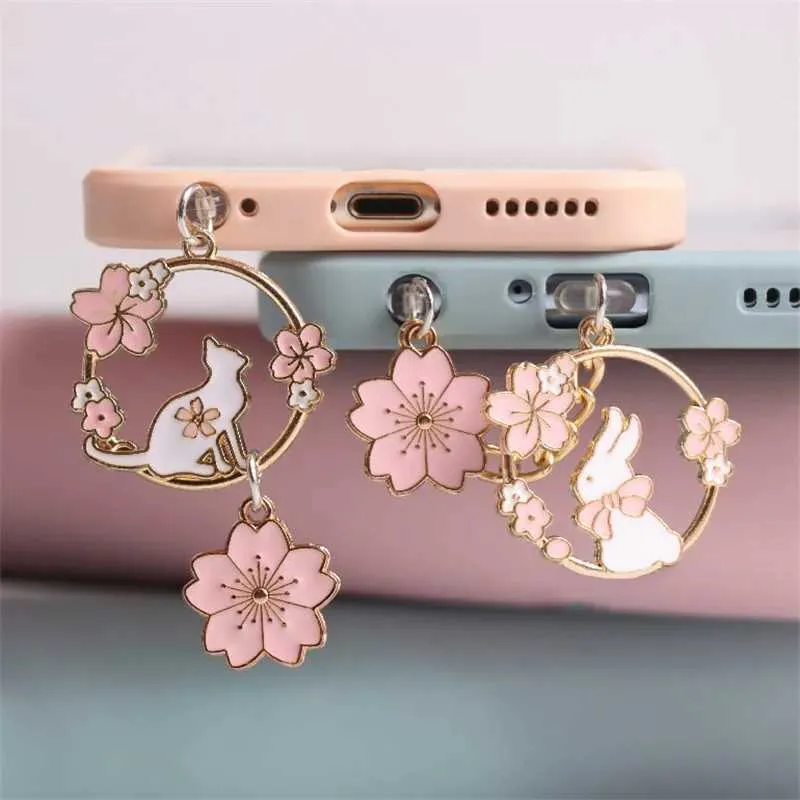 Kawaii Sakura Rabbit Phone Dust Plug Cute Anti-Dust Charm for USB-C  Ports, Adorable Phone Accessory, Protect Your Charging Port Buy Now! - Main Image