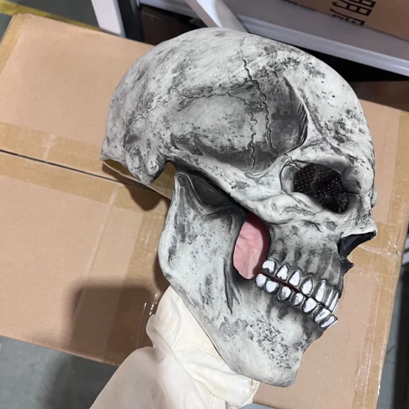 Full Head Skeleton Skull Skull Face Mask For Halloween Cosplay And ...