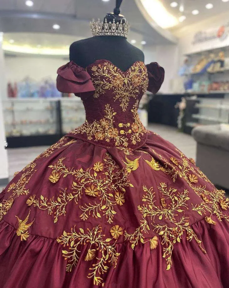 Corset Burgundy And Gold Quince Dress Burgundy Gold Quinceanera