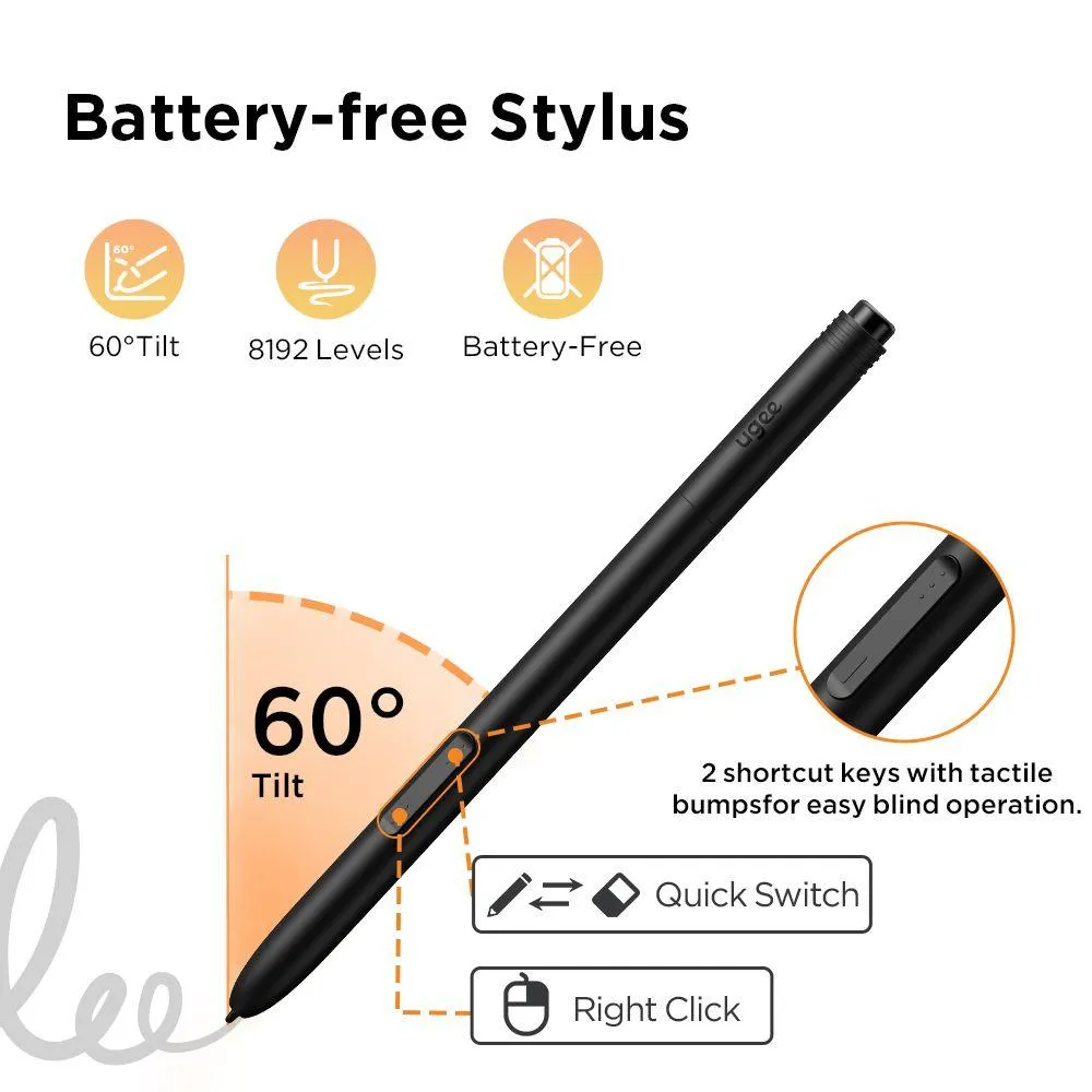 DHgate.com:12 Inch FHD Digital Drawing Tablet with Pen - Ugee UE12P ...