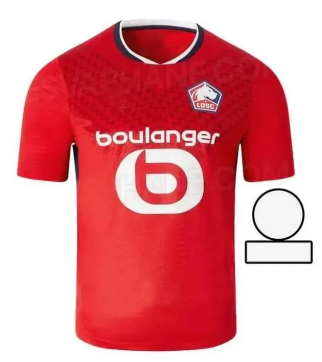 Lille Soccer Kits Set For Men And Kids Featuring J. DAVID ANGEL YORO DIAKITE ANDRE YAZICI And GUDMUNDSSON Home And Away Uniform Football Shirts 24 25 Maillot De Foot Kit For 2024