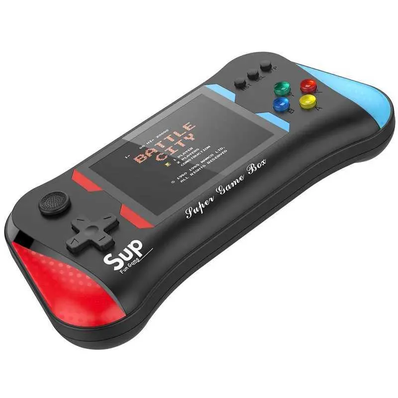 Nostalgic handle X7M handheld game console two player battle large screen  500 in one retro game console mini controller handheld portable game box ...