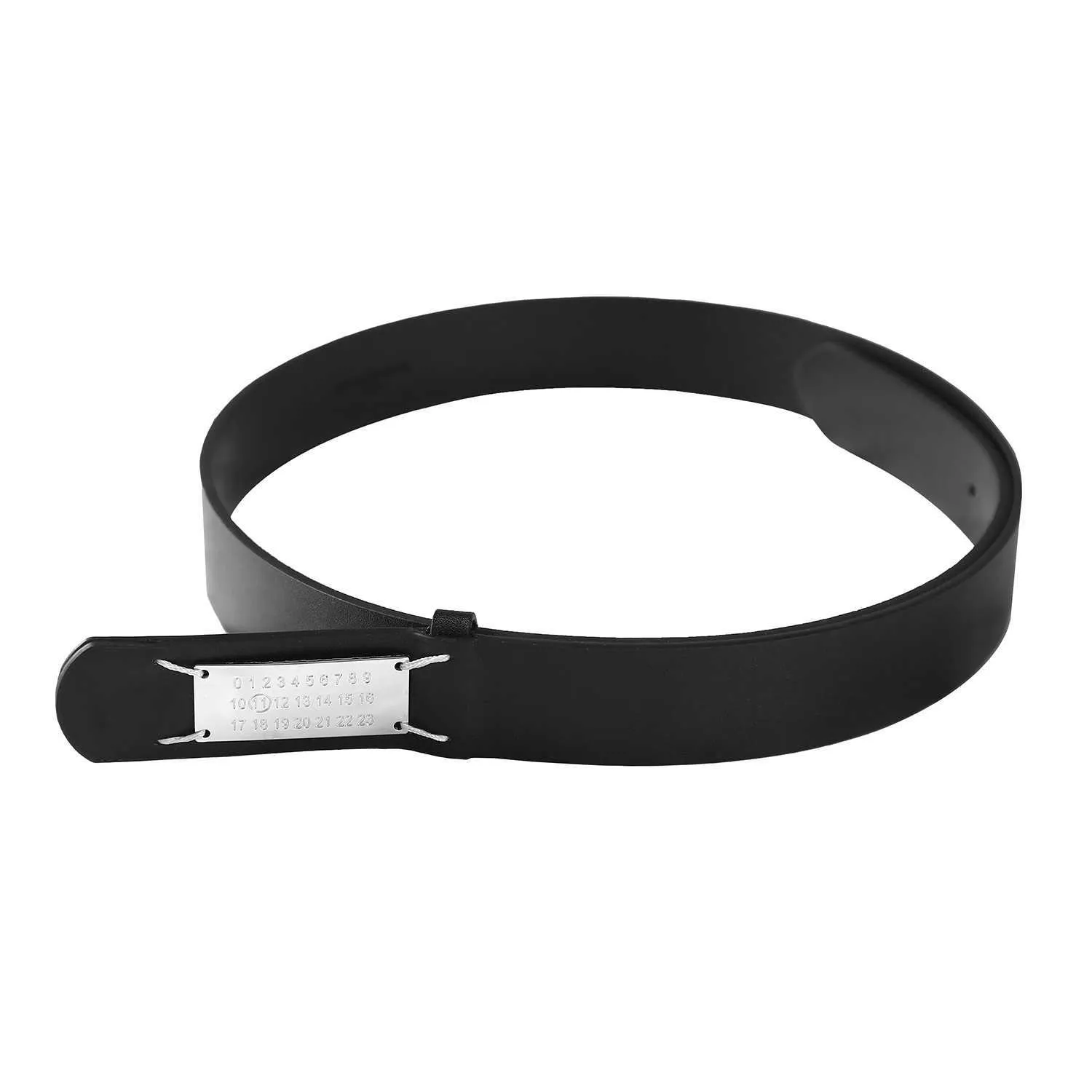 DHgate.com:Minimalist Designer Belt with MM6 Metal Tag