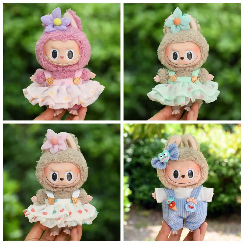Boy Doll Clothing Labubu Boy Doll Clothes Outfit Set - 6 Piece Fashion Set With Jacket, Hat & Accessories (Doll Not Included) 17cm Boy Doll Outfit Set With Accessories