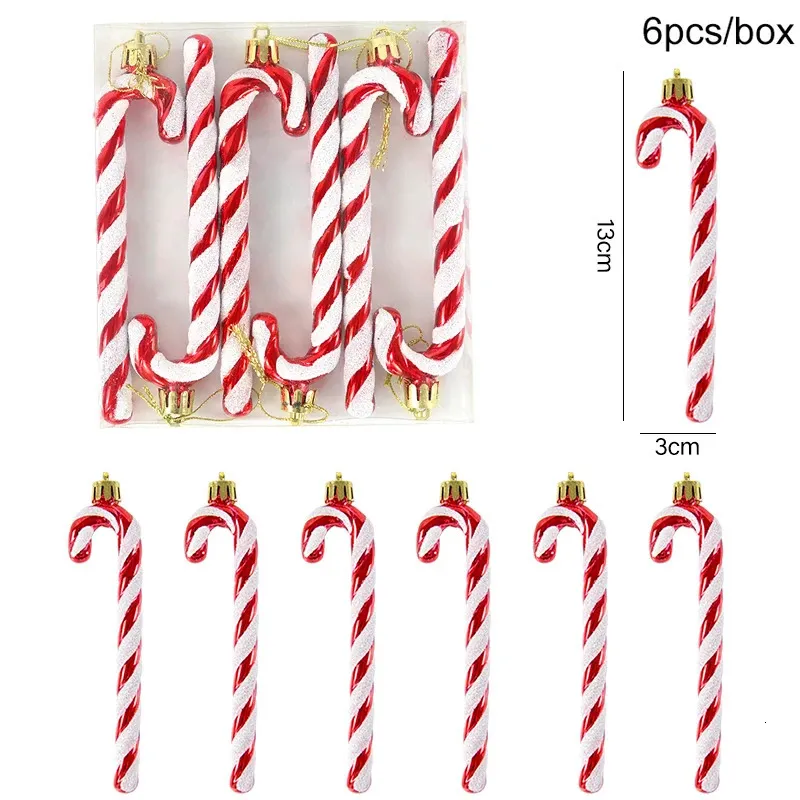 AUEJACKY Decorazioni Natalizie Candy Cane | Set Da 16 Pezzi Con Palline (12 Cm) E Bastoncini Di Zucchero (14 Cm) Per Albero, In Plastica Colorata