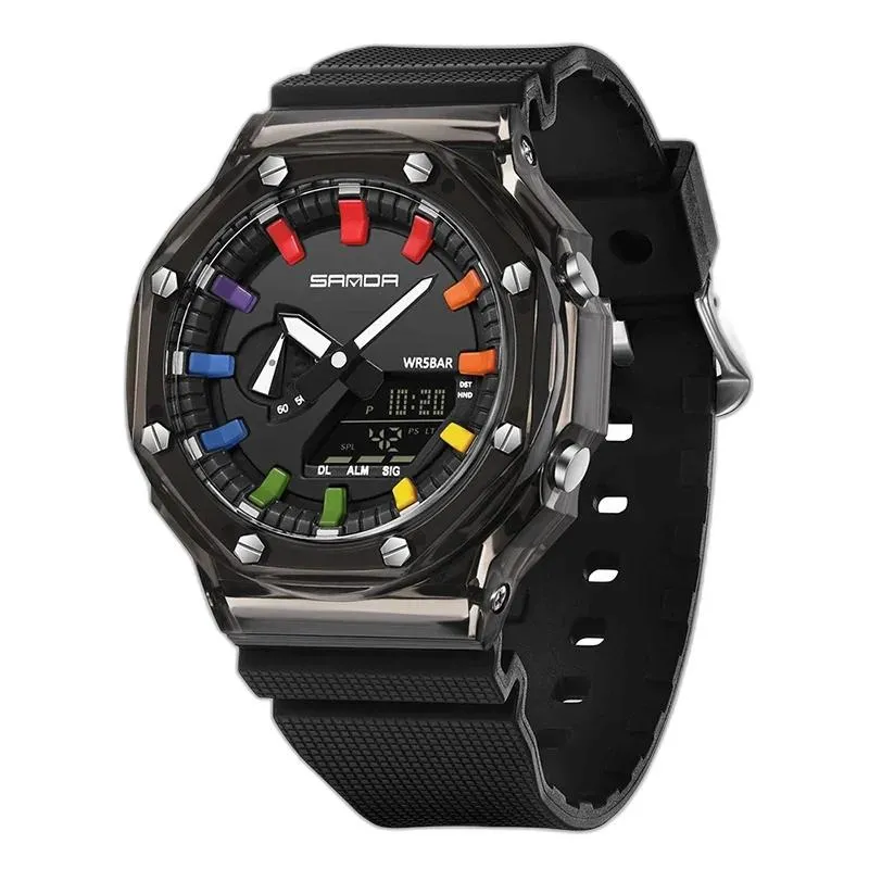 Skmei Orologi sportivi di moda di lusso da uomo Cronometro impermeabile Dual Time Orologio da polso digale Orologio con quadrante grande Reloj Hombre  1511