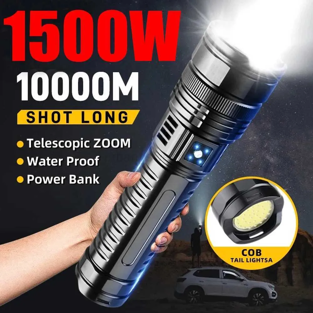 Smiling Shark Rechargeable LED Flashlights High Lumens, 10000 Lumens Super Bright Powerful - View #9