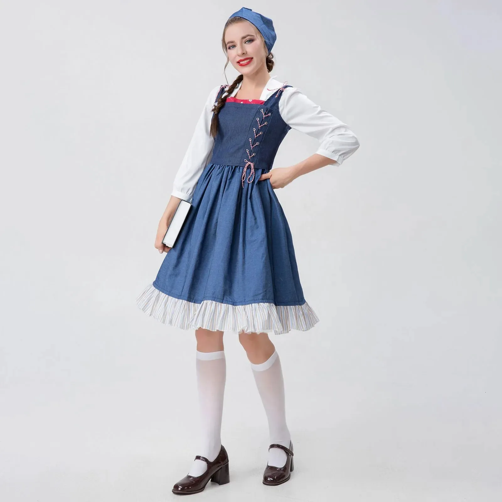 Women Fashion Oktoberfest Dress Barmaid Dress Bavarian Traditional Ethnic Clothing  Long Sleeve Maxi Dress Summer from Dhgate Ethnic Clothing - price 31.54