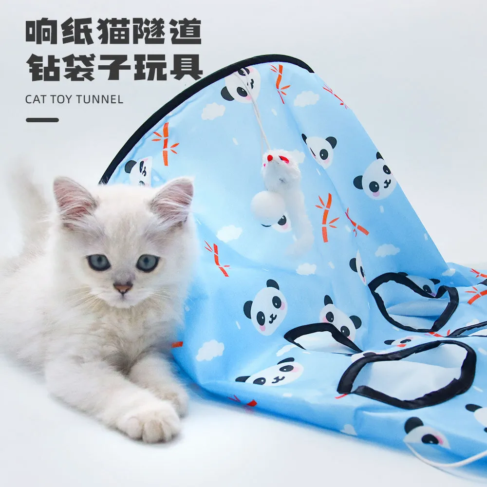 Hi Saving B Boredom Artifact Foldable Cat Tunnel Drill Bag With Bite Resistant Fur Ball Perfect Interactive Kitten Toys From Toysspace 12.57 DHgate.Com