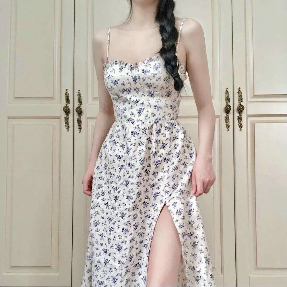 elegant print suspender dress Women's My Debut Lavender Embroidered Floral Midi Dress | Color: Purple | Size: M