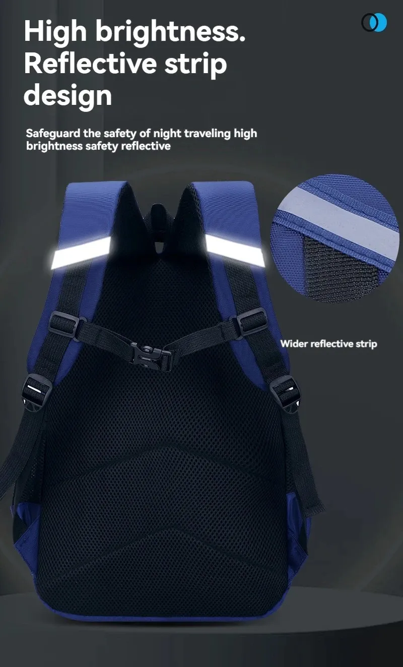 Schoolbag For Primary School Boys Lightweight Shoulder Backpack_voghion.com