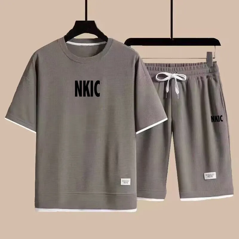 Mens Tracksuit: Summer Fashion Short Sleeve Sportswear