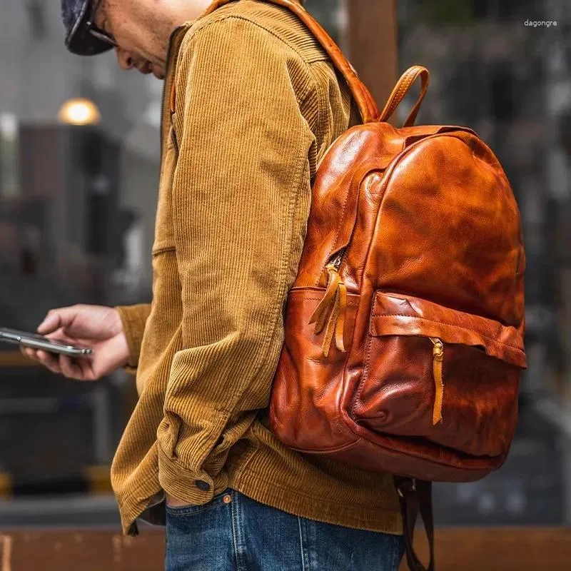 バッグ VTG JPG Tooled Leather Backpack VTG JPG Tooled Leather Backpack