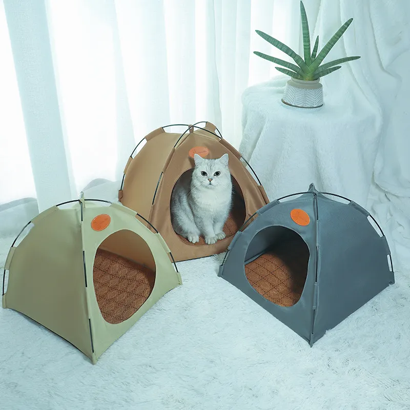 Foldable Pet Tent: Cozy Cat House & Doggie Tent for Indoor/Outdoor Use - Shop Now! - Picture 1 Of 5