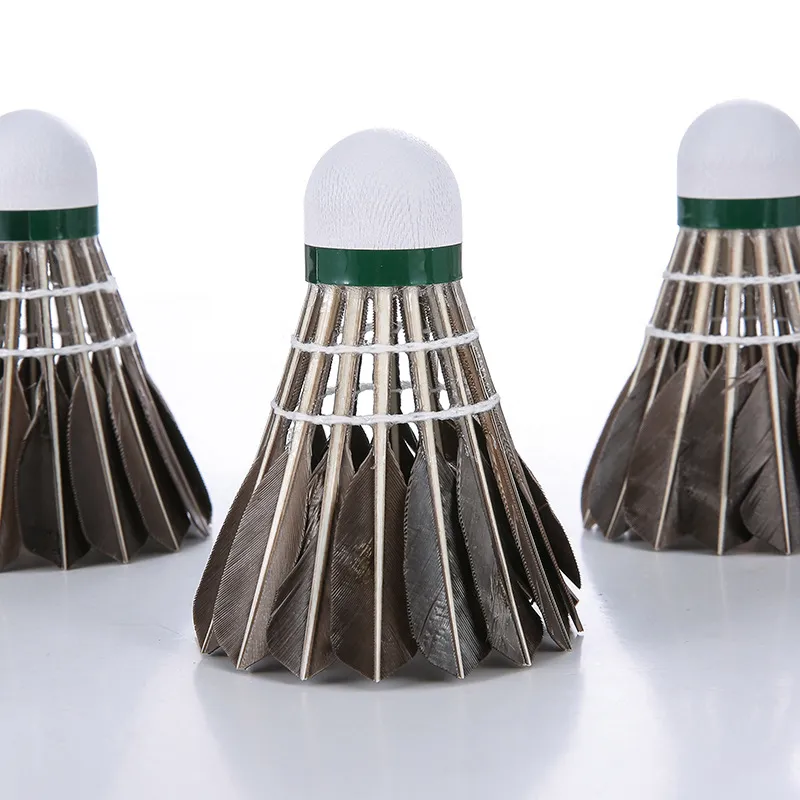 Badminton 12 Pack Resistant Play Genuine Goods Is Not Easy To Break Goose Feather Indoor And Outdoor Competition_voghion.com