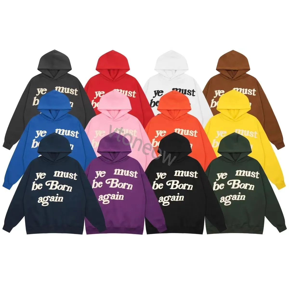 Kanye Hoodie - Ye Must Be Born Again Letter Print Hooded Sweatshirt | Hip Hop Streetwear - View #6