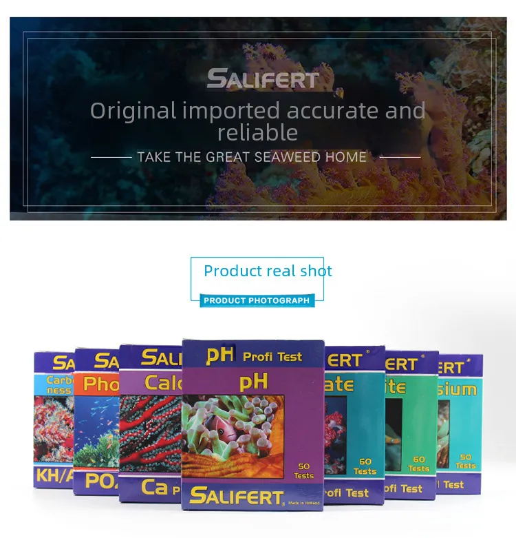 Dutch Sali test reagent seawater KH ammonia NO3 magnesium NO2 calcium ...