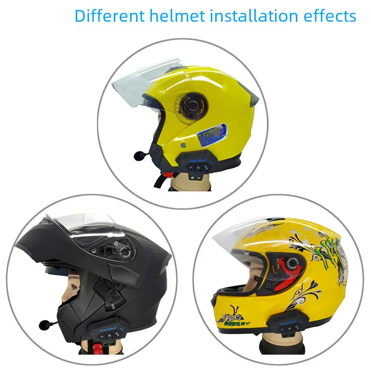 bluetooth motorcycle helmet mustarrd DOT Approved Full Face Integrated Helmet, Racing Noise Reduction Helmet Built-in Dual Speaker with Hide Microphone, Quick Release System for Adults Men and Women S-XXL ( Co fog lens prevents your vision from becoming distorted Motorcycle Helmet Bluetooth Headsets Wireless...