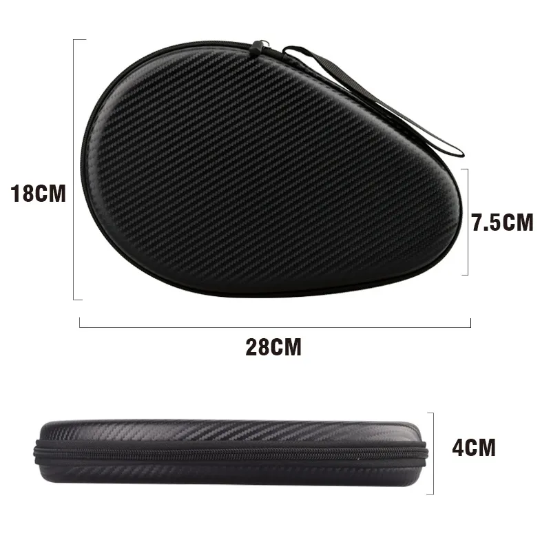 Shop Waterproof Table Tennis Racket Bag EVA Ping Pong Paddle Hard Case Hexagonal Table Tennis Bat Cover(Type B) - Dick Smith - View #5