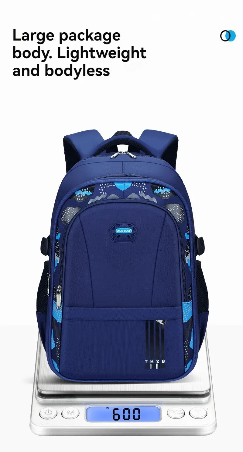 Schoolbag For Primary School Boys Lightweight Shoulder Backpack_voghion.com