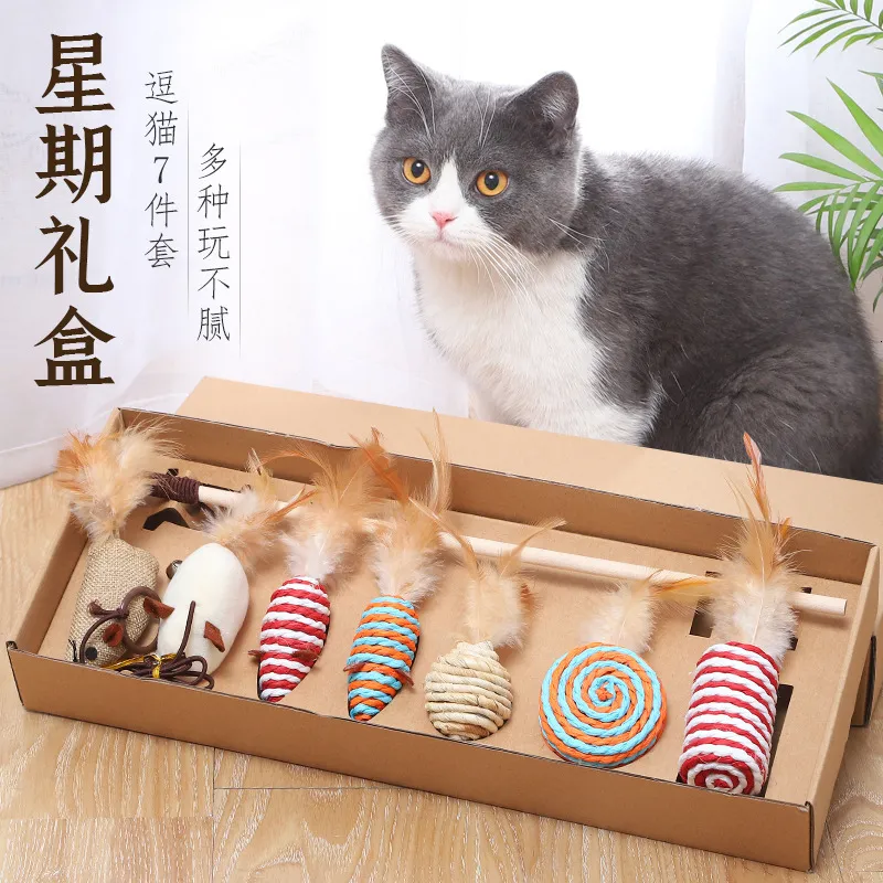 Cat toy gift box sales