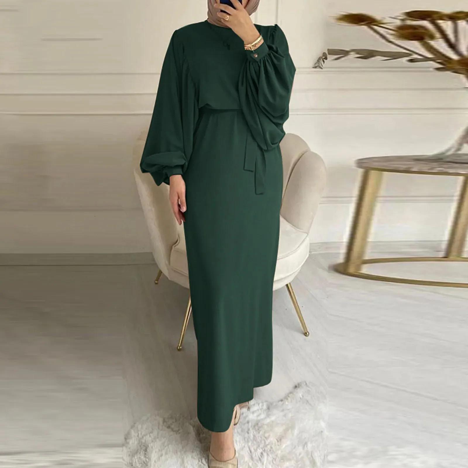 dress chiffon muslimah Womens Chiffon Mid Calf Dress, Casual Short Sleeve... From Lu006, $16.11 In Bulk