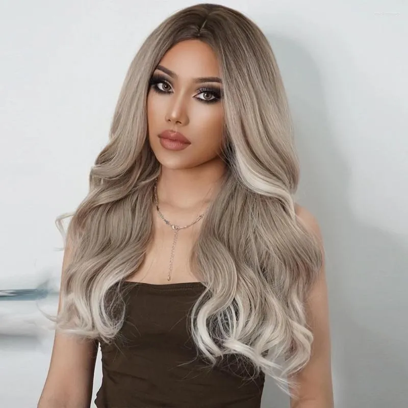 Blonde Ombre LaceFront Wig 22-26 inches Long 22 Inch Blonde Lace Front Wig Human Hair Bone Straight Human  main image 2
