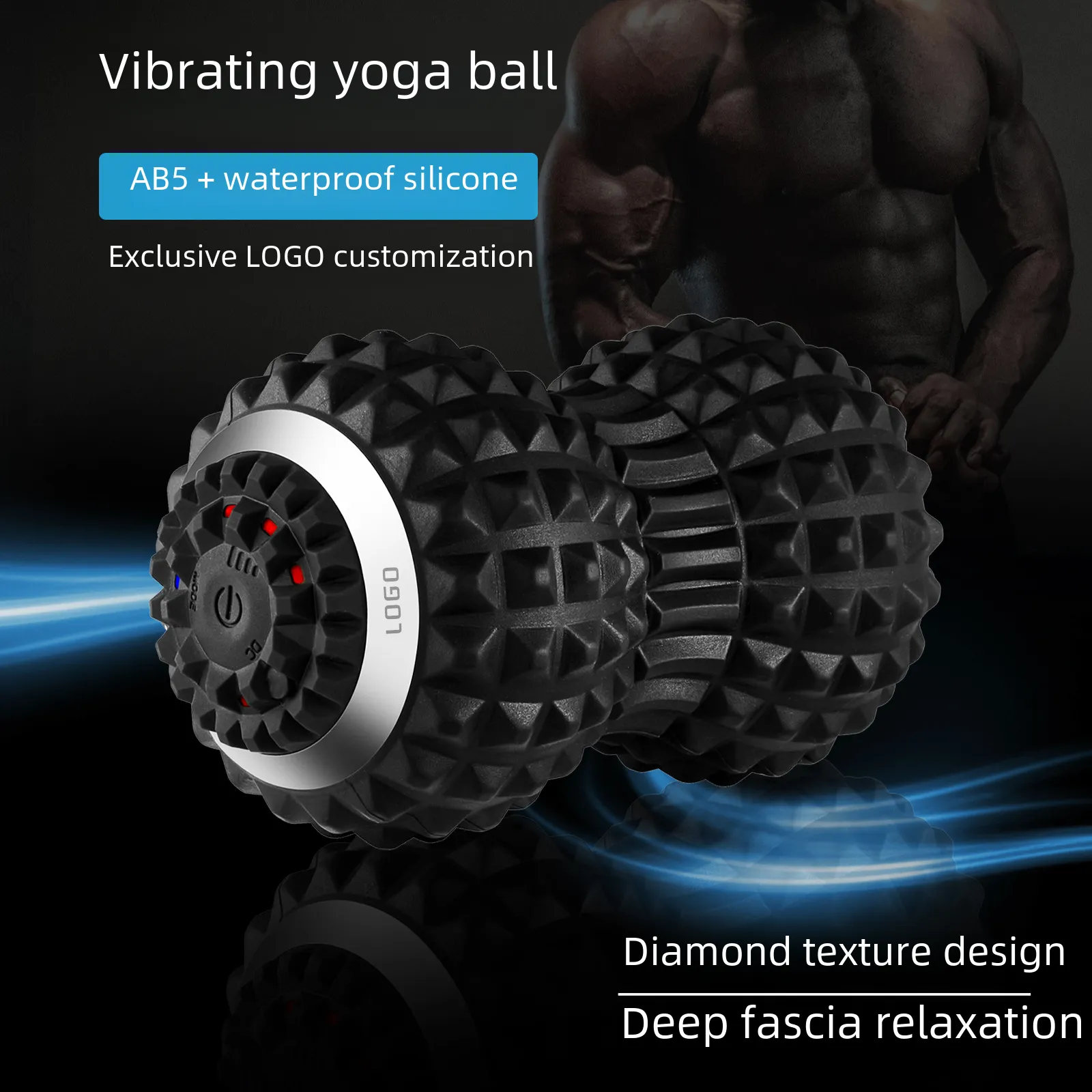 Peanut Massage Ball for Foot Reflexology, Plantar Fasciitis Relief