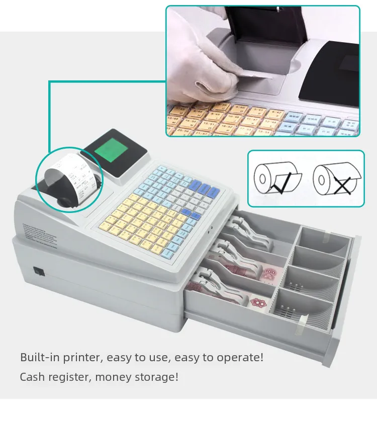 Dual Screen Cash Register with Printer & UV Counterfeit Detection ...