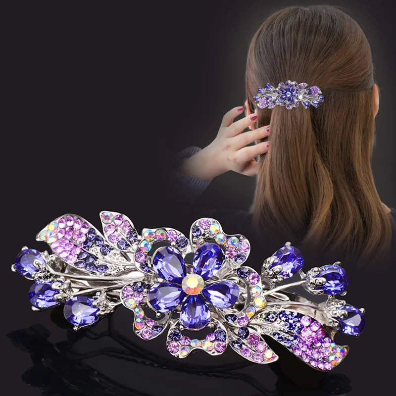 Hairpin Rhinestone Spring Clip Hair Accessories for Women  display picture 1