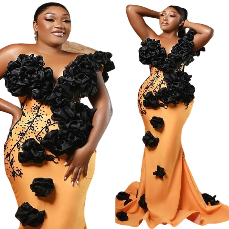 2024 Abiti Da Ballo Arancione Più Taglia Occasioni Speciali: Abito