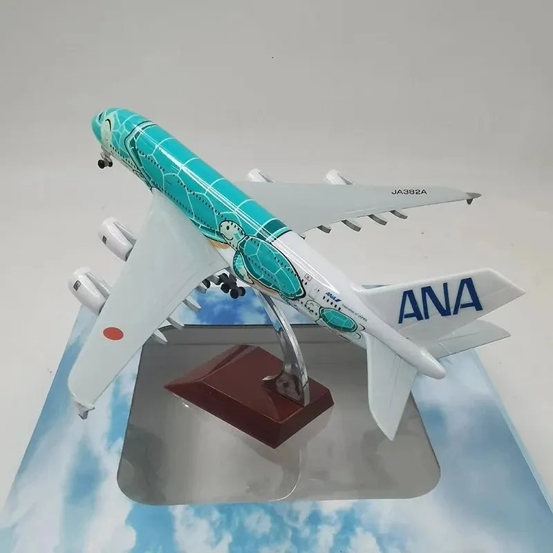 20cm Alaşım Japonya Havayolları Ana Airbus A380 Uçak Yi TL503