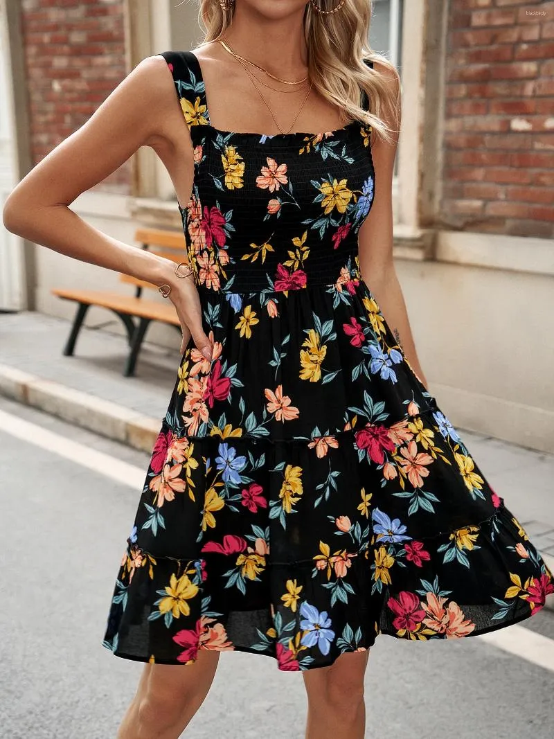 Casual Dresses 2024 Amazon Cross Border Women s Wear Europe And Summer Sling Dress Pure Cotton