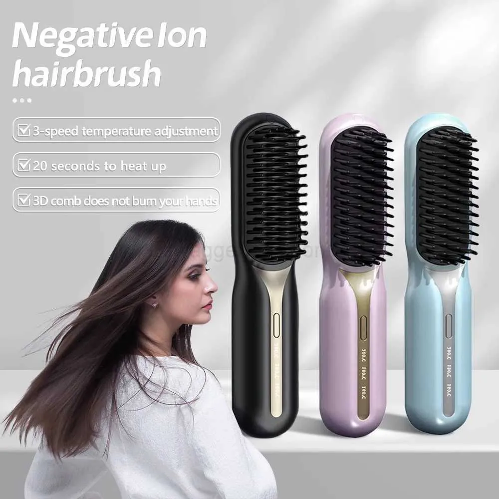 Cordless Hair Straightener Brush USB Rechargeable... From Swagger ...