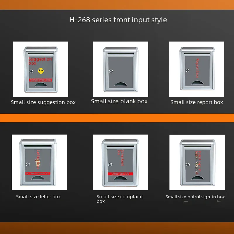 Aluminum Alloy sign patrol-in Box with Lock - Small Size for