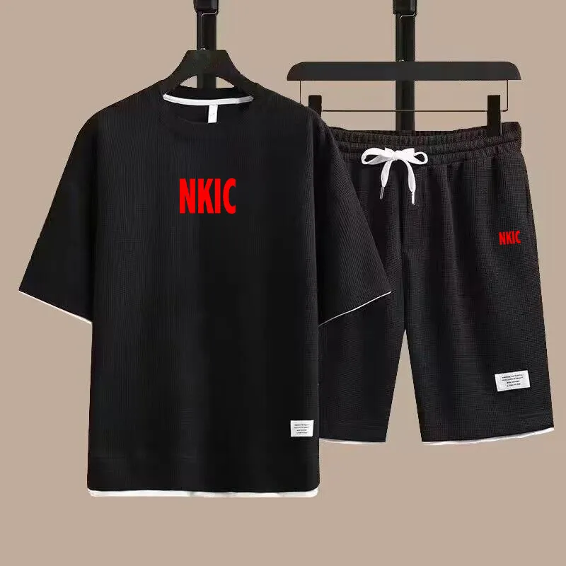 Mens Tracksuit: Summer Fashion Short Sleeve Sportswear