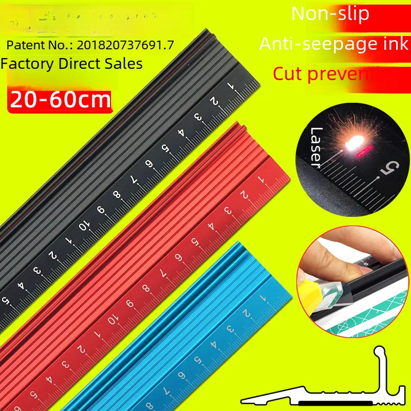 Metal Ruler Band Premium Multifunctional Metal Ruler: Durable Stainless Steel & Aluminum ...