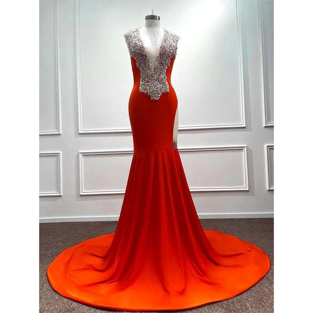 Deep V Neck Mermaid Evening Dresses Beaded Sequined... From Missboutique,  $302.86 | DHgate.Com