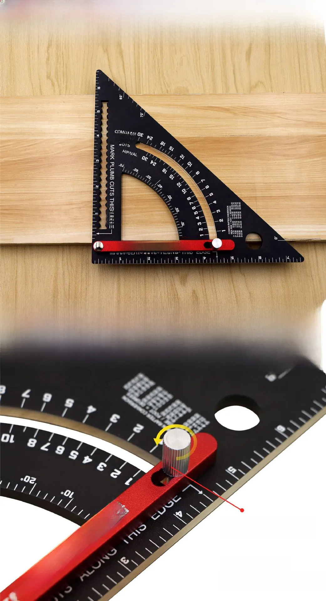 DHgate.com:Metric Inch Aluminum Alloy Triangular Ruler with High ...