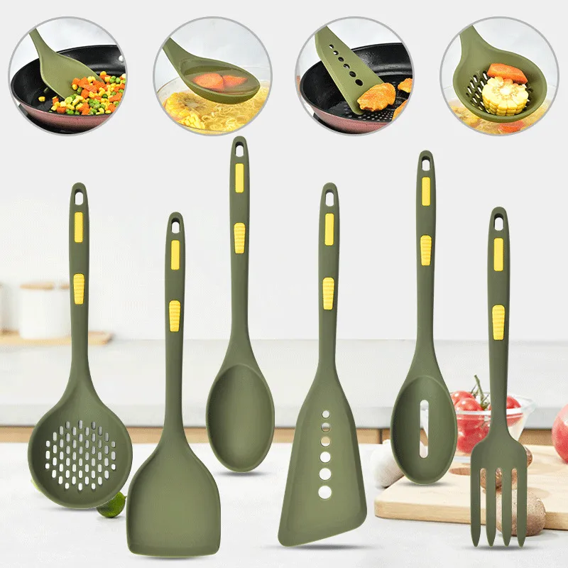 New Silicone Shovel Non Stick Pan Special Spatula... 