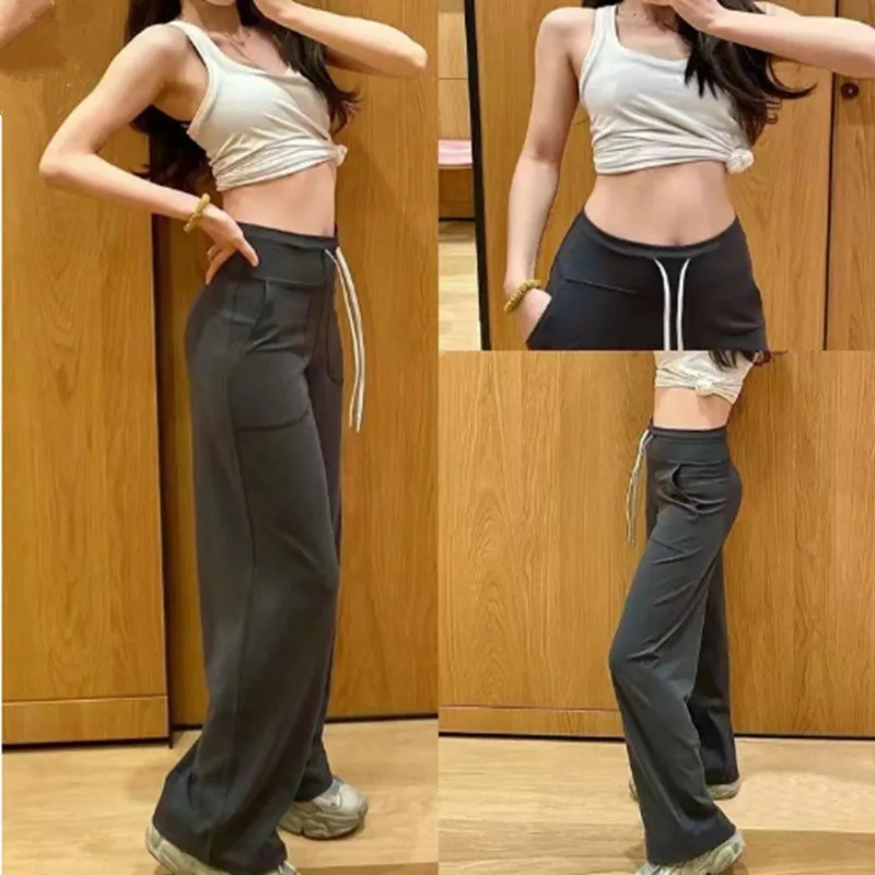 Pantaloni Jogging Donna EUHOM - Vita Alta Elasticizzata Con Tasche - Morbidi In Poliestere Ed Elastan - Per Fitness E Tempo Libero