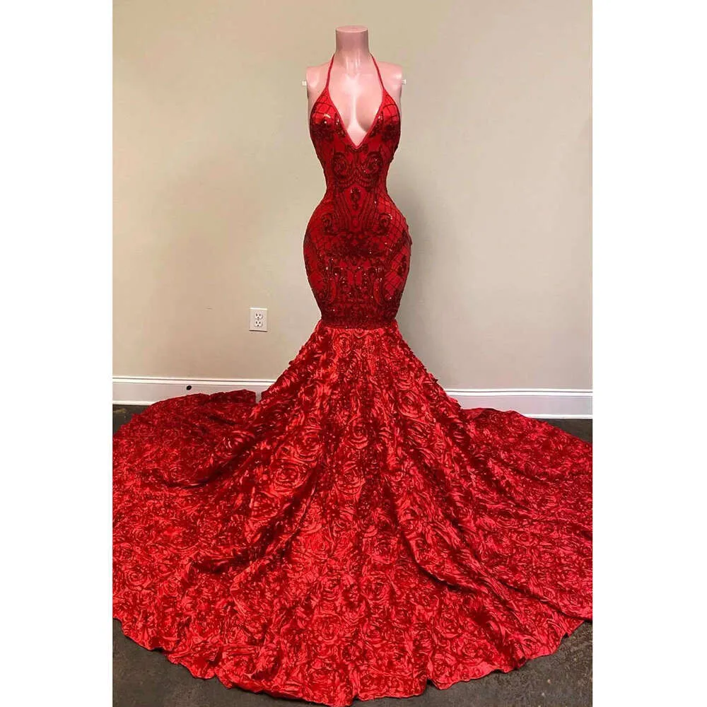 Red Backless Halter Evening Dress With Appliques And... From Babydress126,  $160.39 | DHgate.Com
